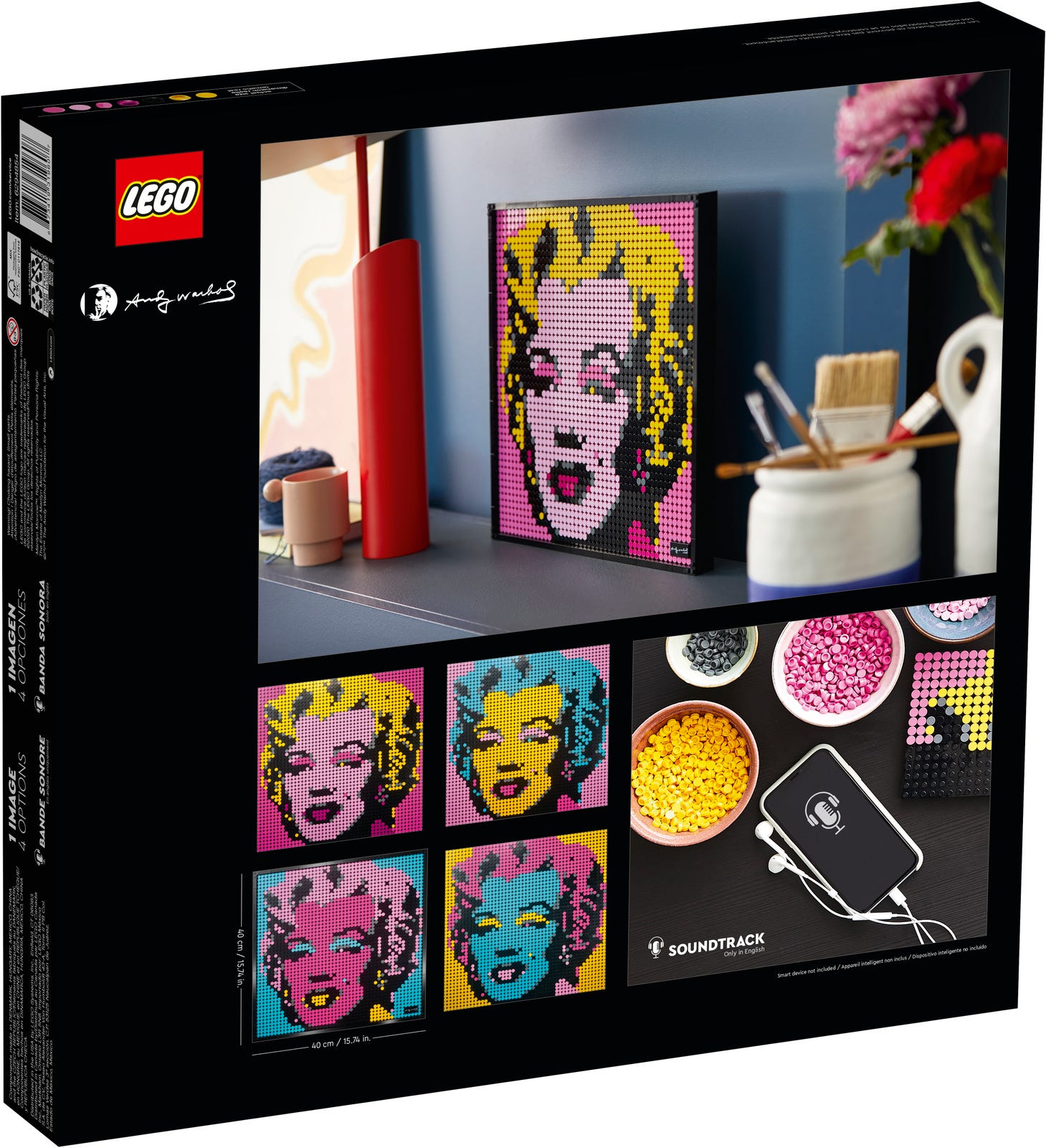 LEGO® Art 31197 - Andy Warhol's Marilyn Monroe - Box Back