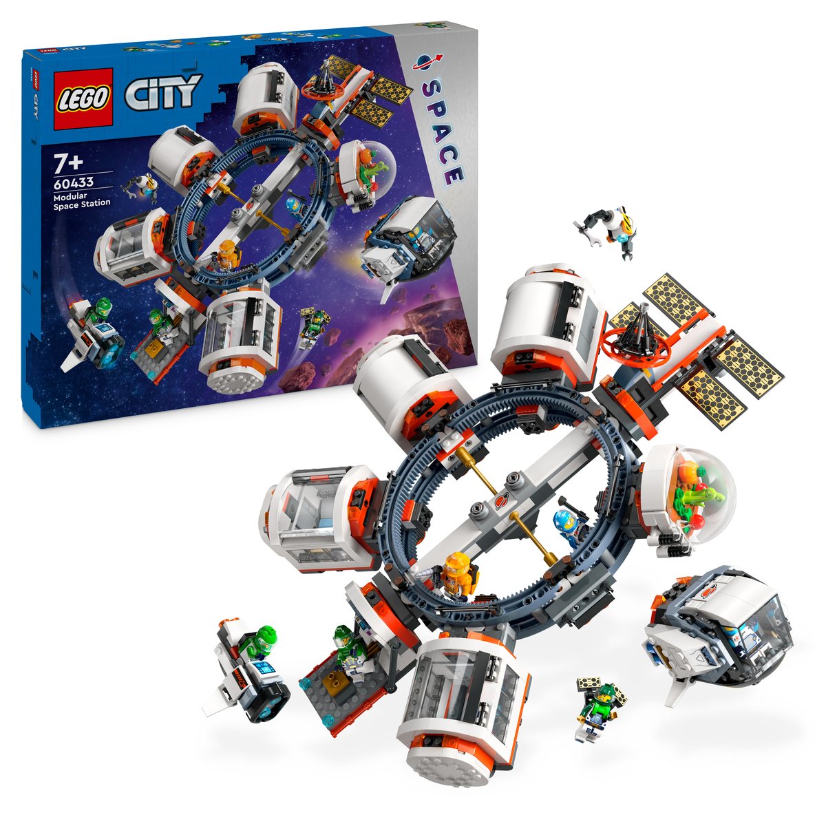 LEGO 60433 LEGO® City 60433 - Modulare Raumstation – Box & Produkt