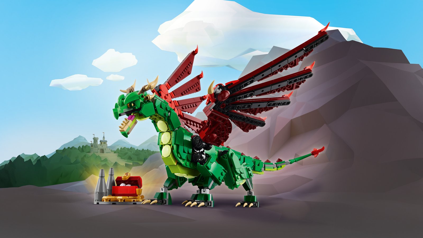 LEGO 31161 LEGO® Creator 31161 - Grüner Drache – Primaeres Produktbild