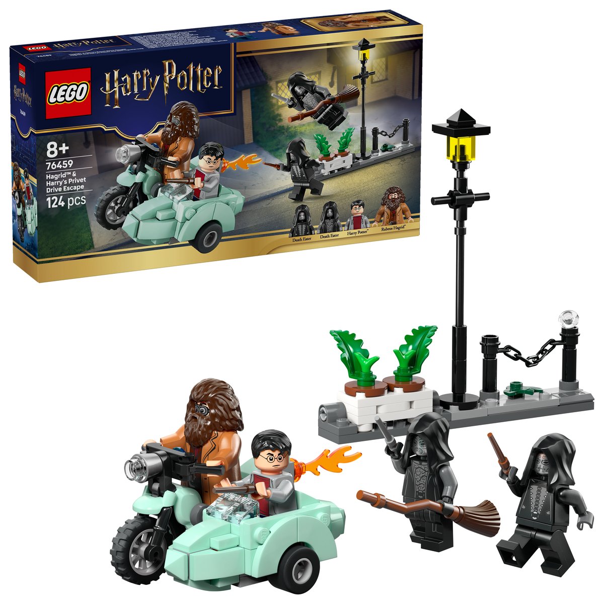 LEGO 76459 LEGO® Harry Potter™ 76459: Hagrids und Harrys Flucht aus dem Ligusterweg – Box & Produkt