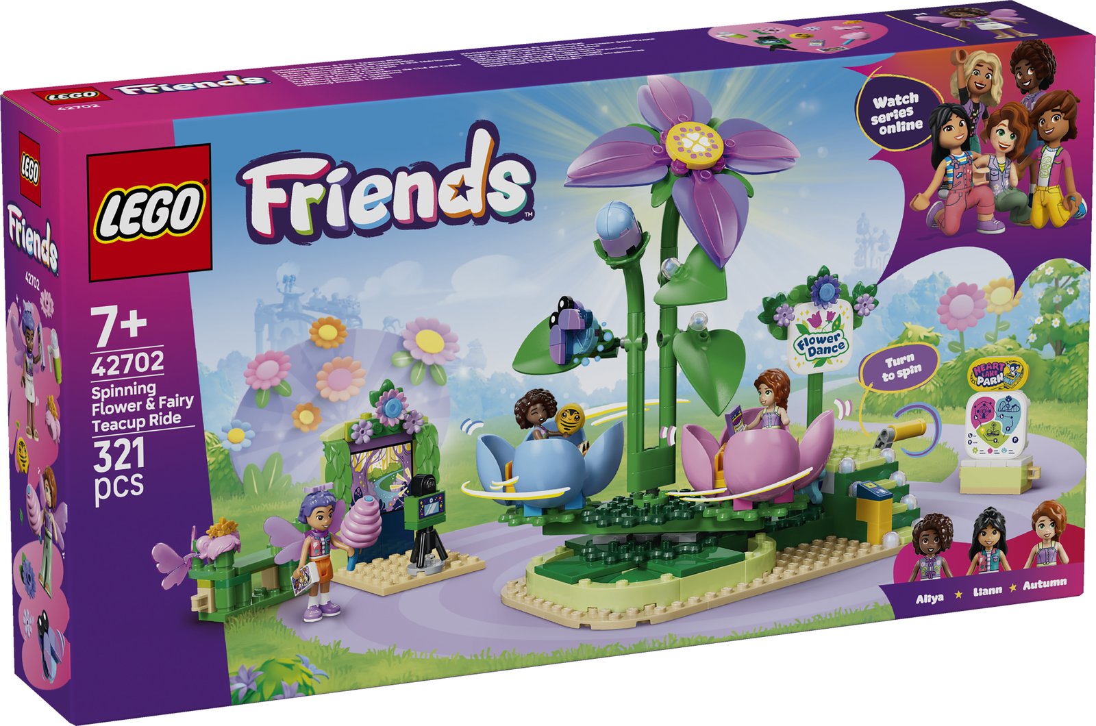 LEGO 42702 LEGO® Friends 42702 - Feentassen-Karussell mit Blumendeko – Verpackung vorne