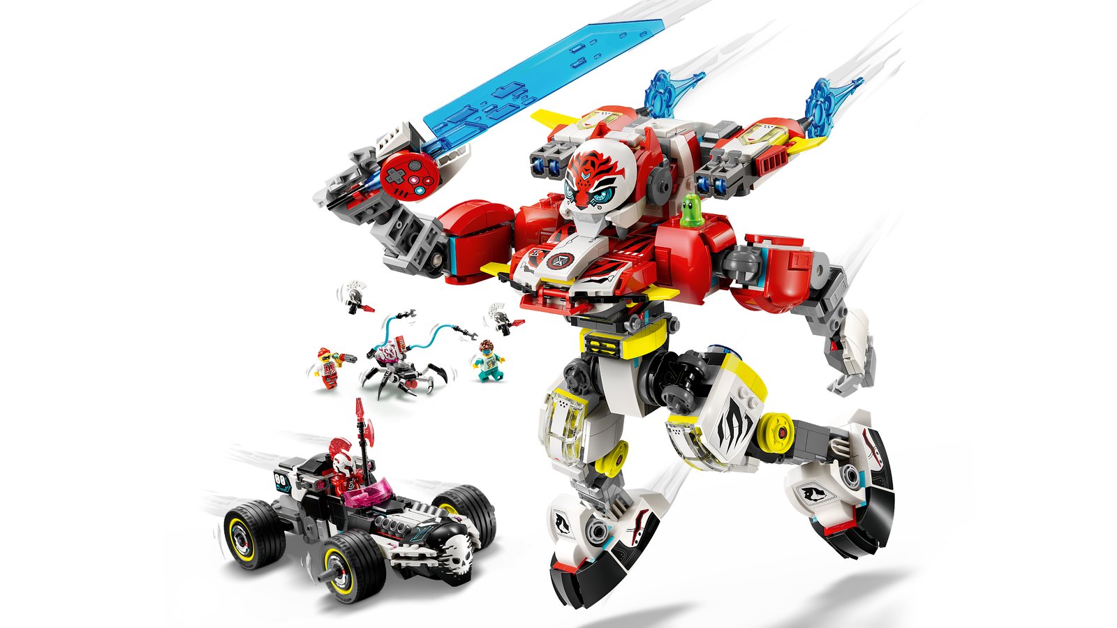 LEGO 71497 LEGO® DREAMZzz 71497 - Coopers Tiger-Mech und Zero's Hot Rod Auto – Detailansicht 1