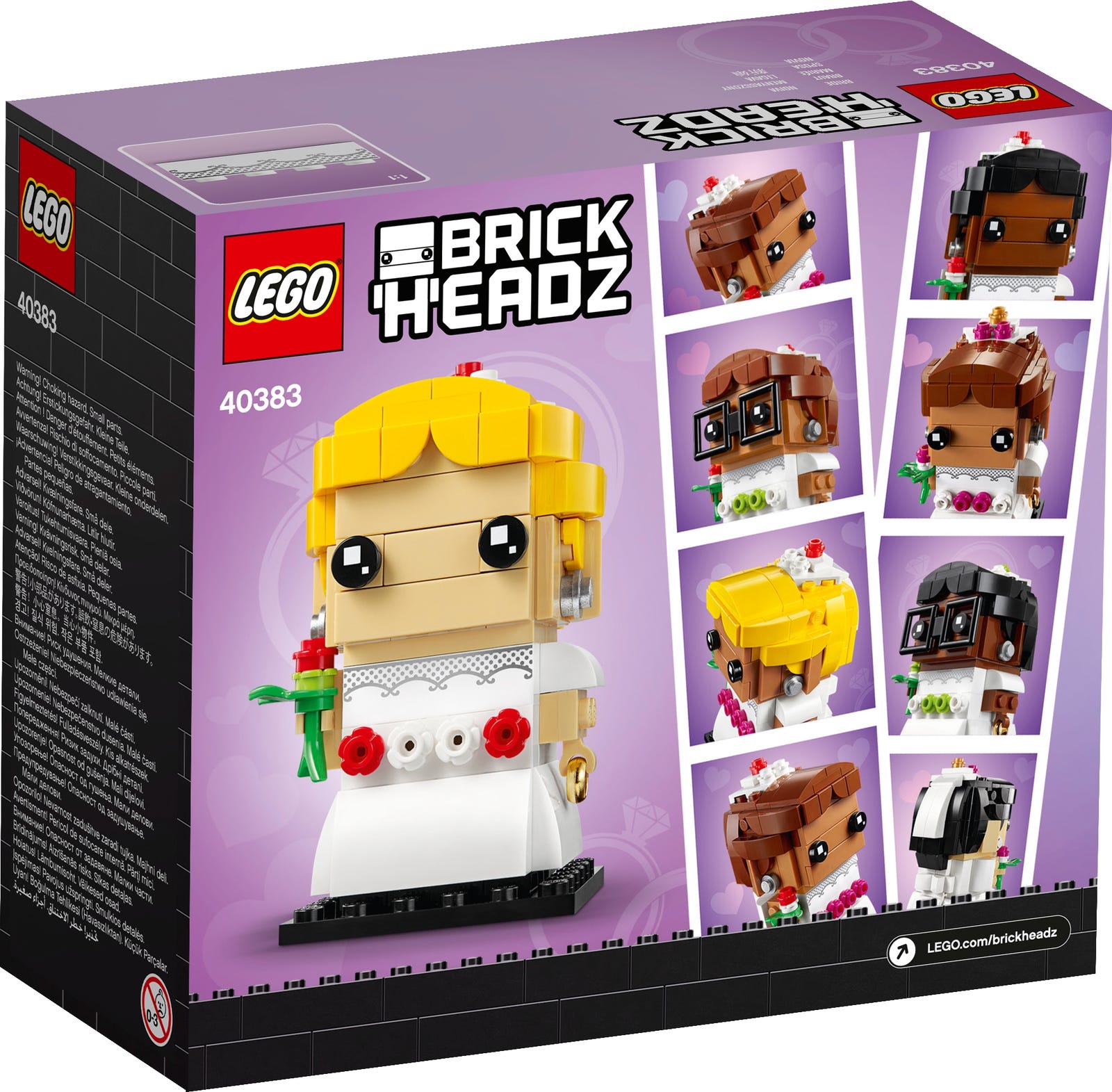 LEGO® BrickHeadz™ 40383 - Braut - Box Back