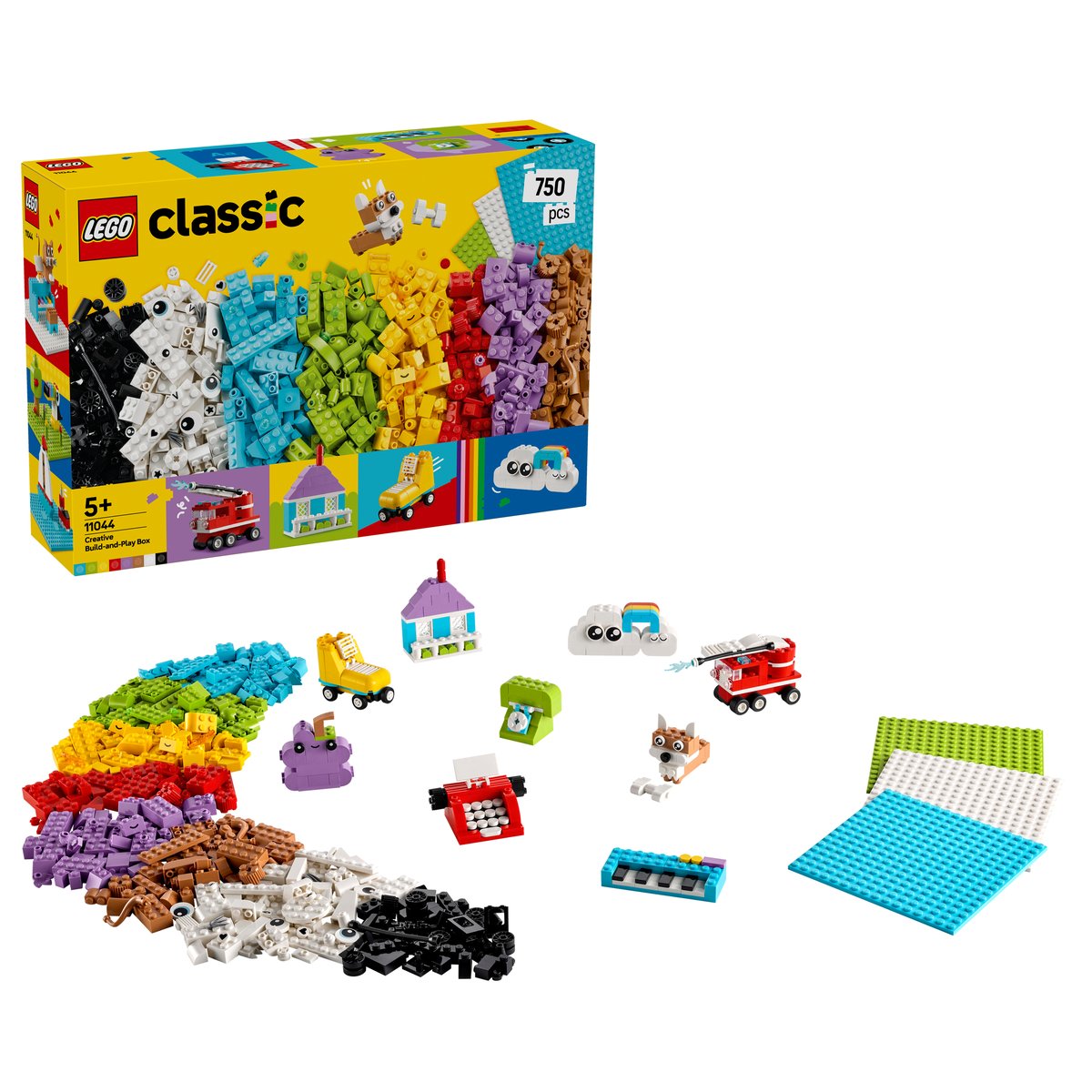 LEGO 11044 LEGO® Classic 11044 - Kreativset zum Bauen und Spielen – Box & Produkt