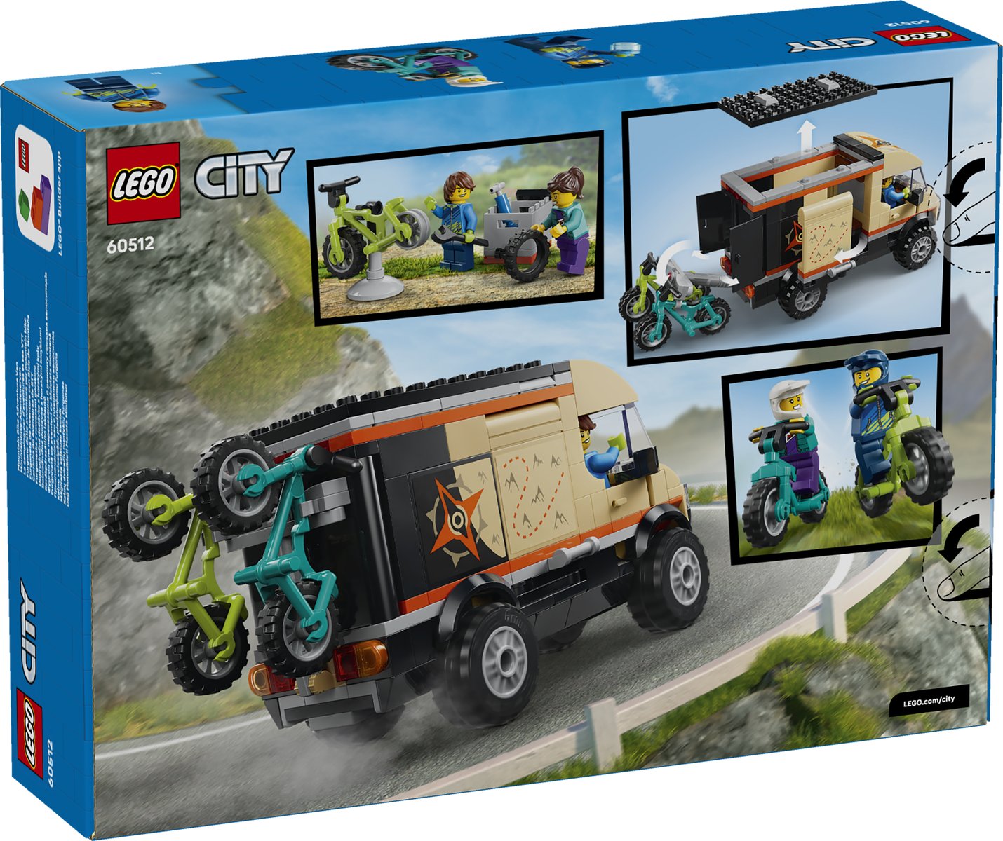 LEGO 60512 LEGO® City 60512 - Mountainbike-Abenteuervan – Verpackung hinten