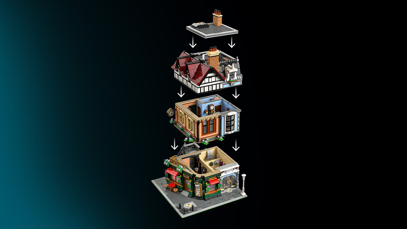 LEGO 10350 LEGO® Icons 10350 - Eckhaus im Tudorstil – Detailansicht 10