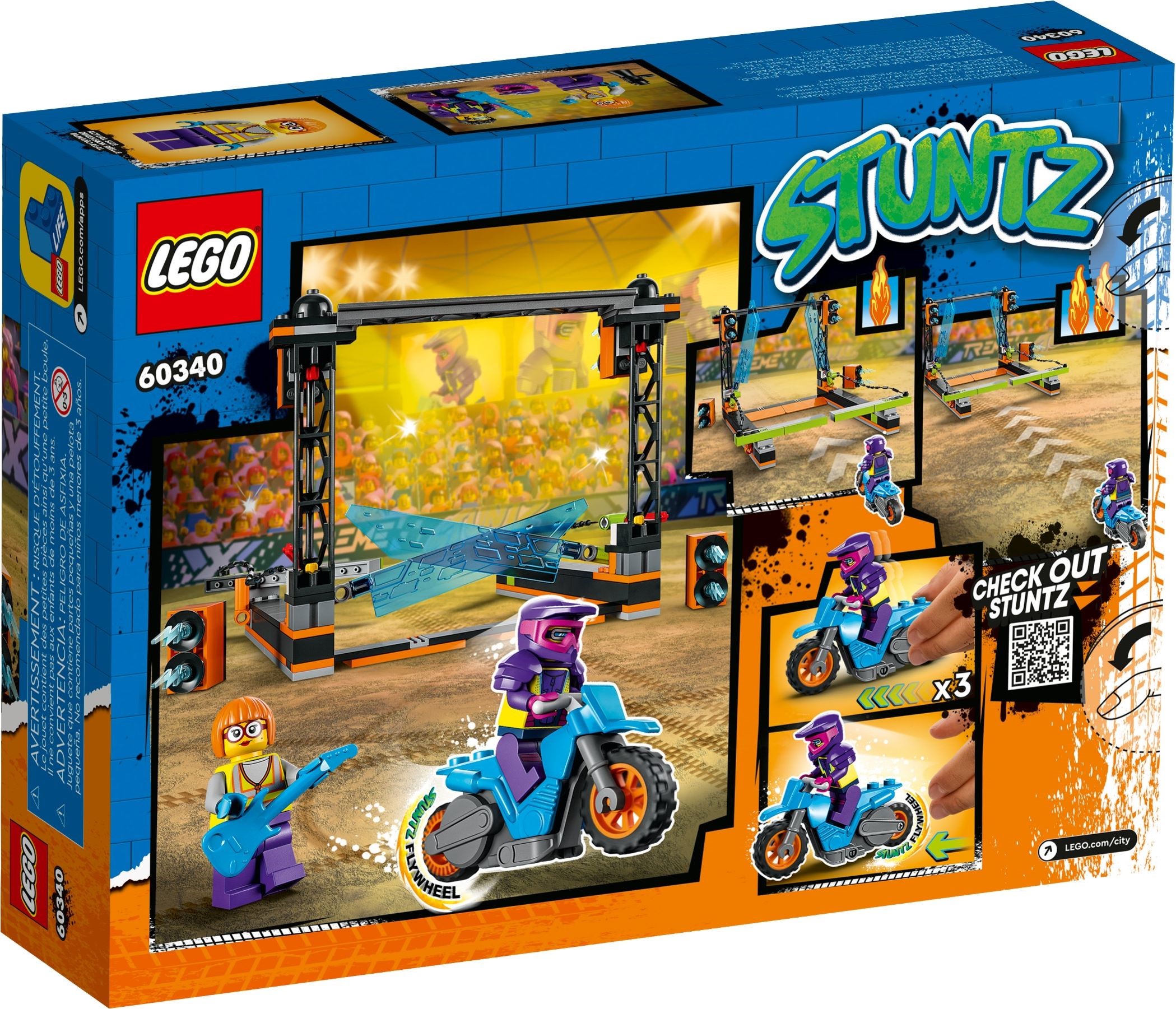 LEGO® City 60340 - Hindernis-Stuntchallenge - Box Back