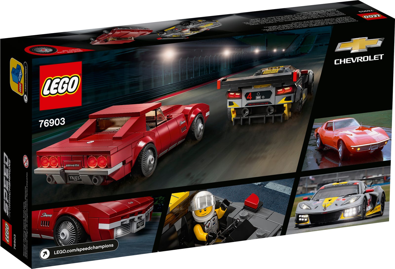 LEGO® Speed Champions 76903 - Chevrolet Corvette C8.R & 1968 Chevrolet Corvette