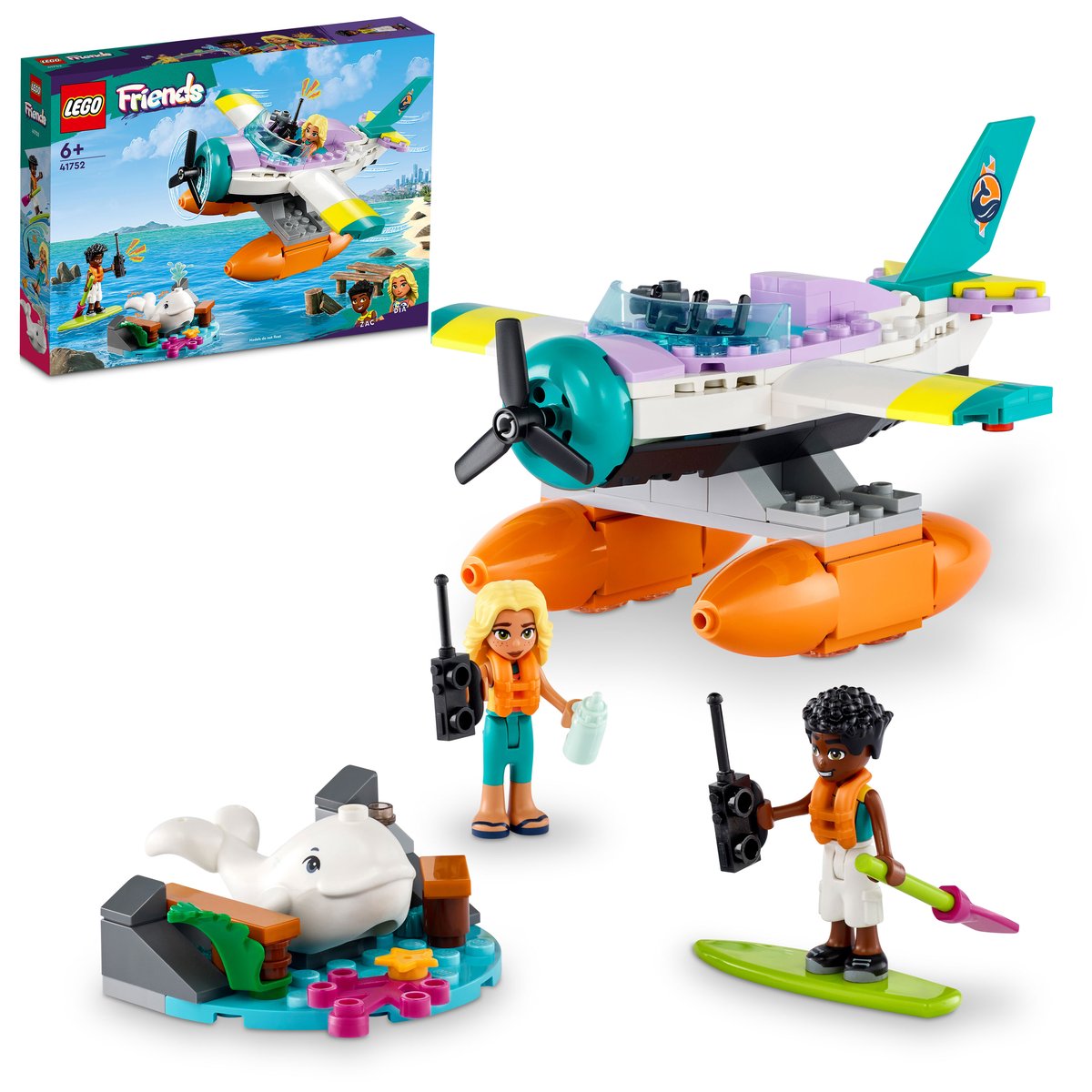 LEGO 41752 LEGO® Friends 41752 - Seerettungsflugzeug – Box & Produkt