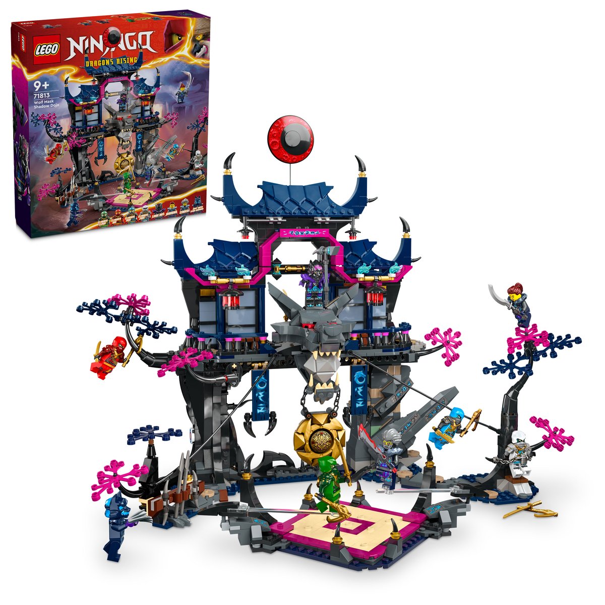 LEGO 71813 LEGO® Ninjago 71813 - Wolfsmasken-Dojo – Box & Produkt