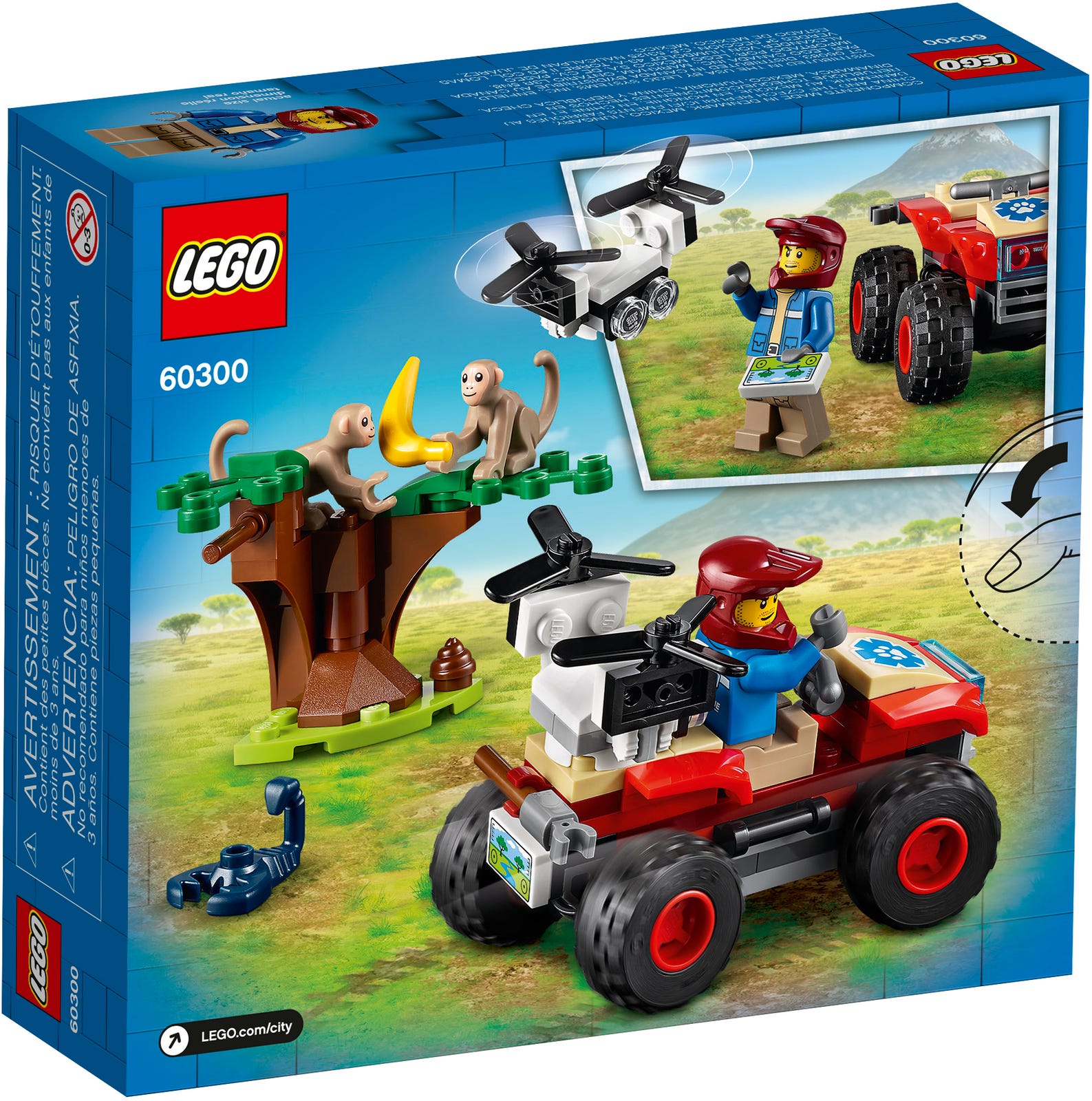 LEGO® City 60300 - Tierrettungs-Quad - Box Back