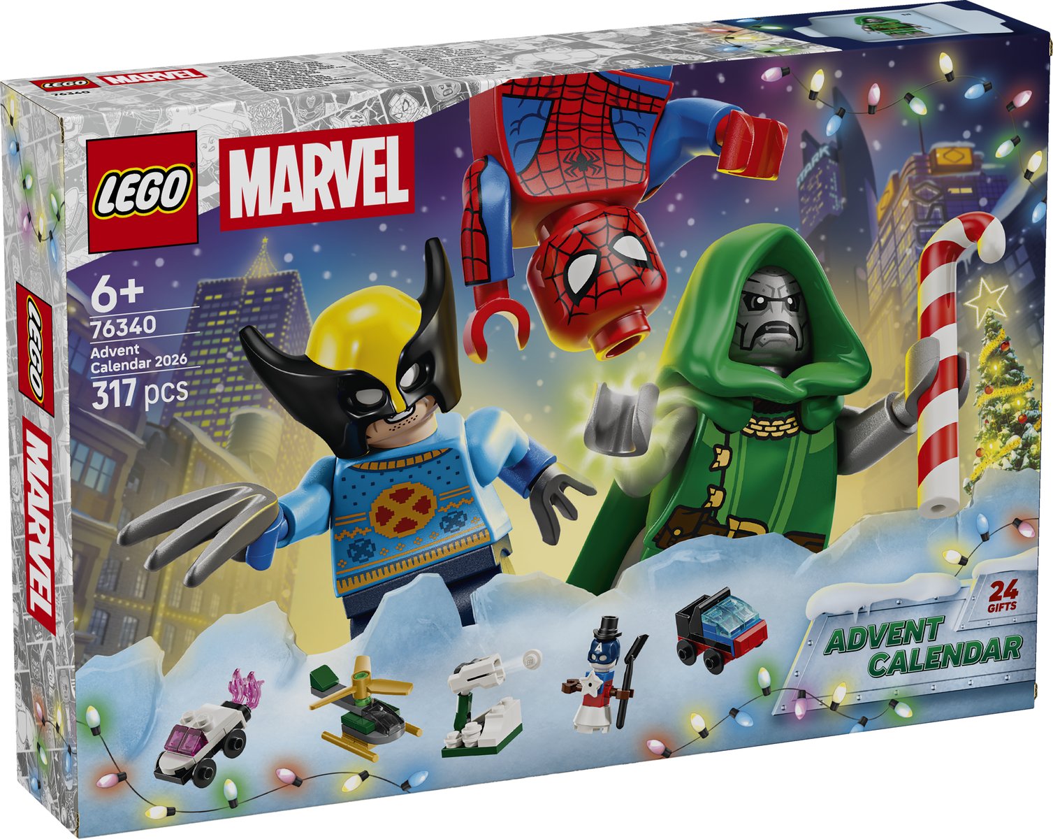 LEGO 76340 LEGO® ǀ Marvel 76340 - Adventskalender 2026 – Verpackung vorne
