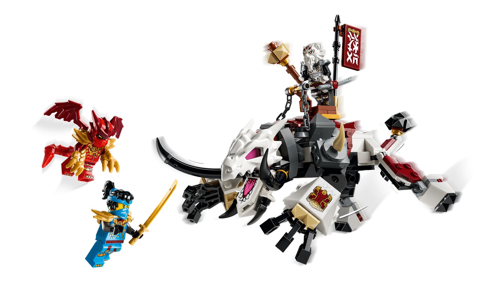 LEGO 71863 LEGO® NINJAGO® 71863 - Zilvar auf seinem Drachentier Grimtak – Primäres Produktbild