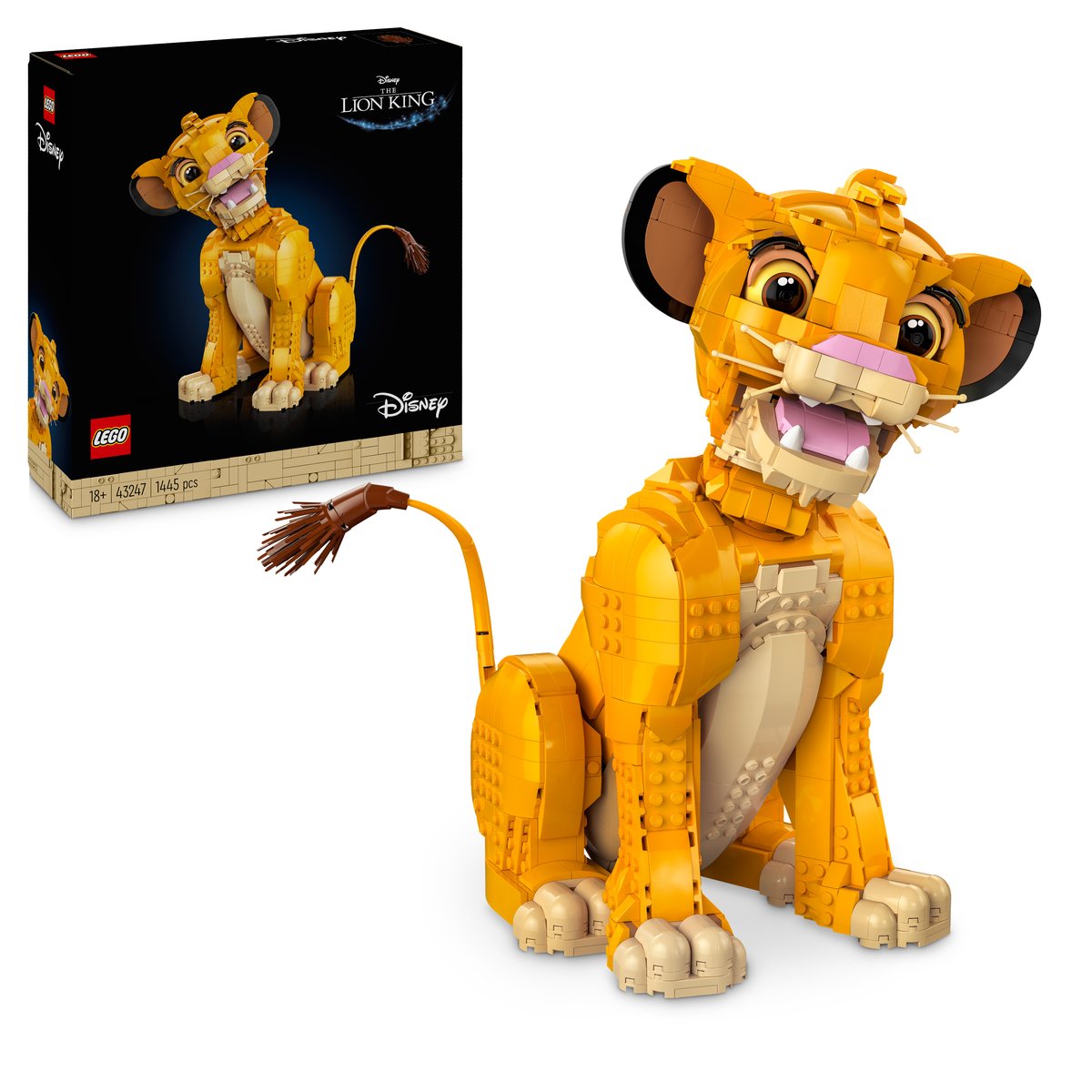 LEGO 43247 LEGO® Disney 43247 - Simba, der junge König der Löwen – Box & Produkt