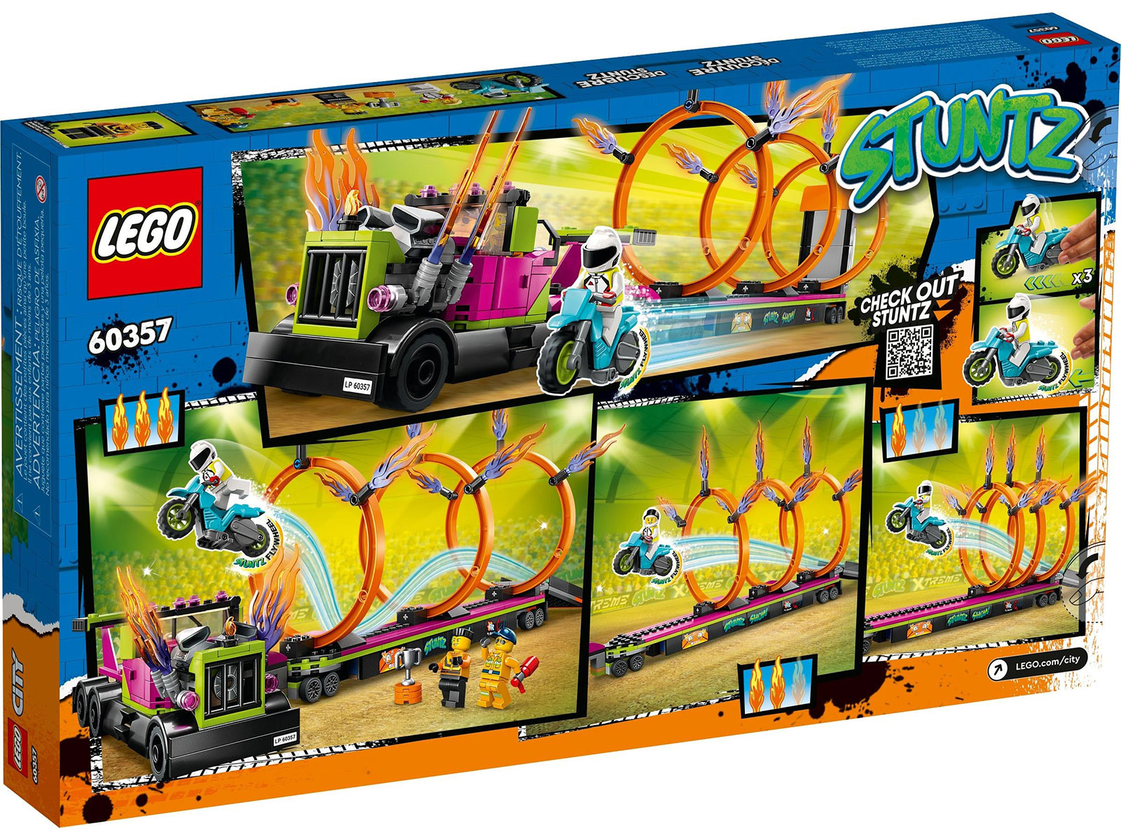 LEGO® City 60357 - Stunttruck & Feuerreifen-Challenge