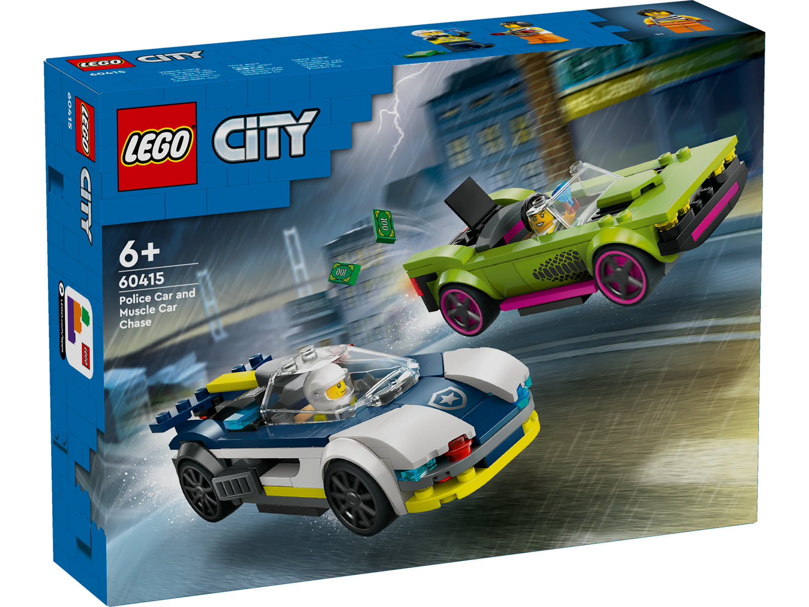 LEGO® City 60415 - Verfolgungsjagd mit Polizeiauto und Muscle Car LEGO® City 60415 - Verfolgungsjagd mit Polizeiauto und Muscle Car