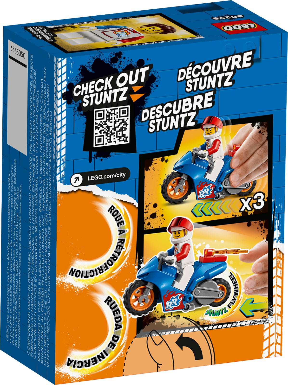 LEGO® City 60298 - Raketen-Stuntbike - Box Back