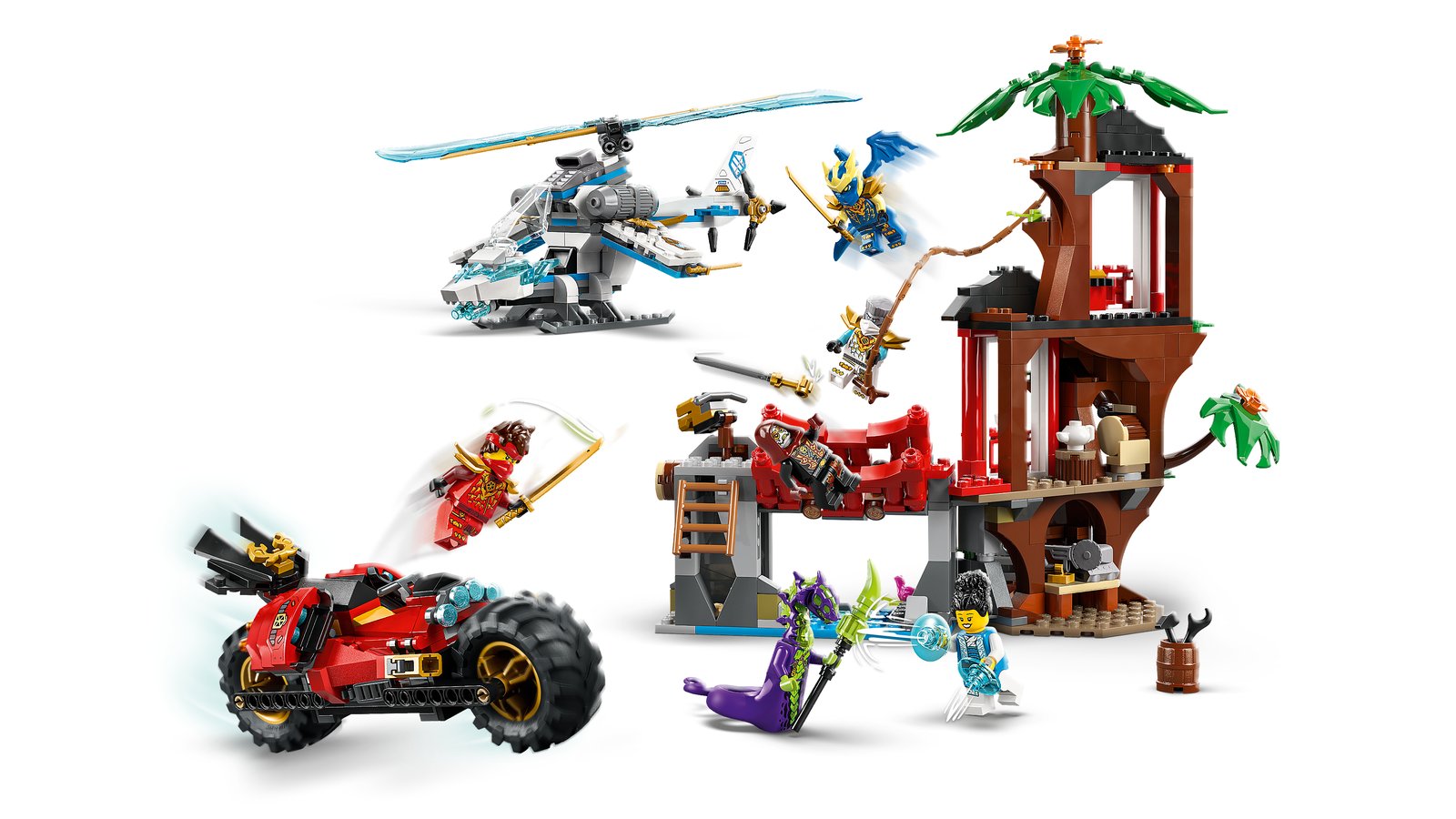 LEGO 71857 LEGO® Ninjago 71857 - Showdown am Baumhaus mit dem Ninja-Bike – Detailansicht 2