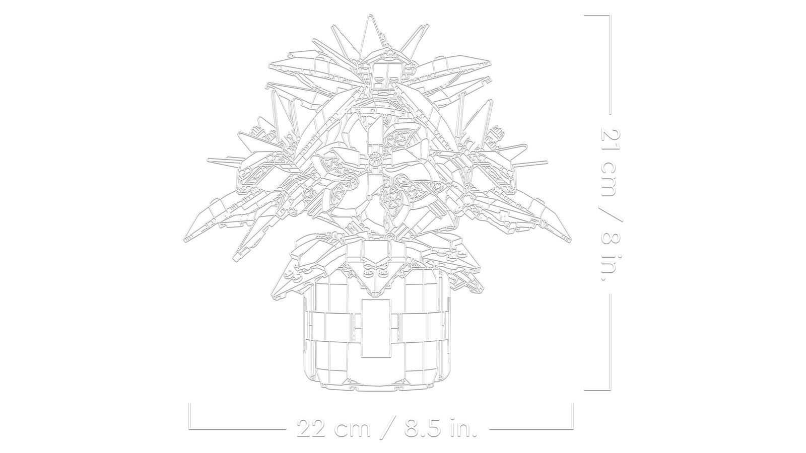 LEGO 10370 LEGO® Botanicals 10370 - Weihnachtsstern – Detailansicht 3