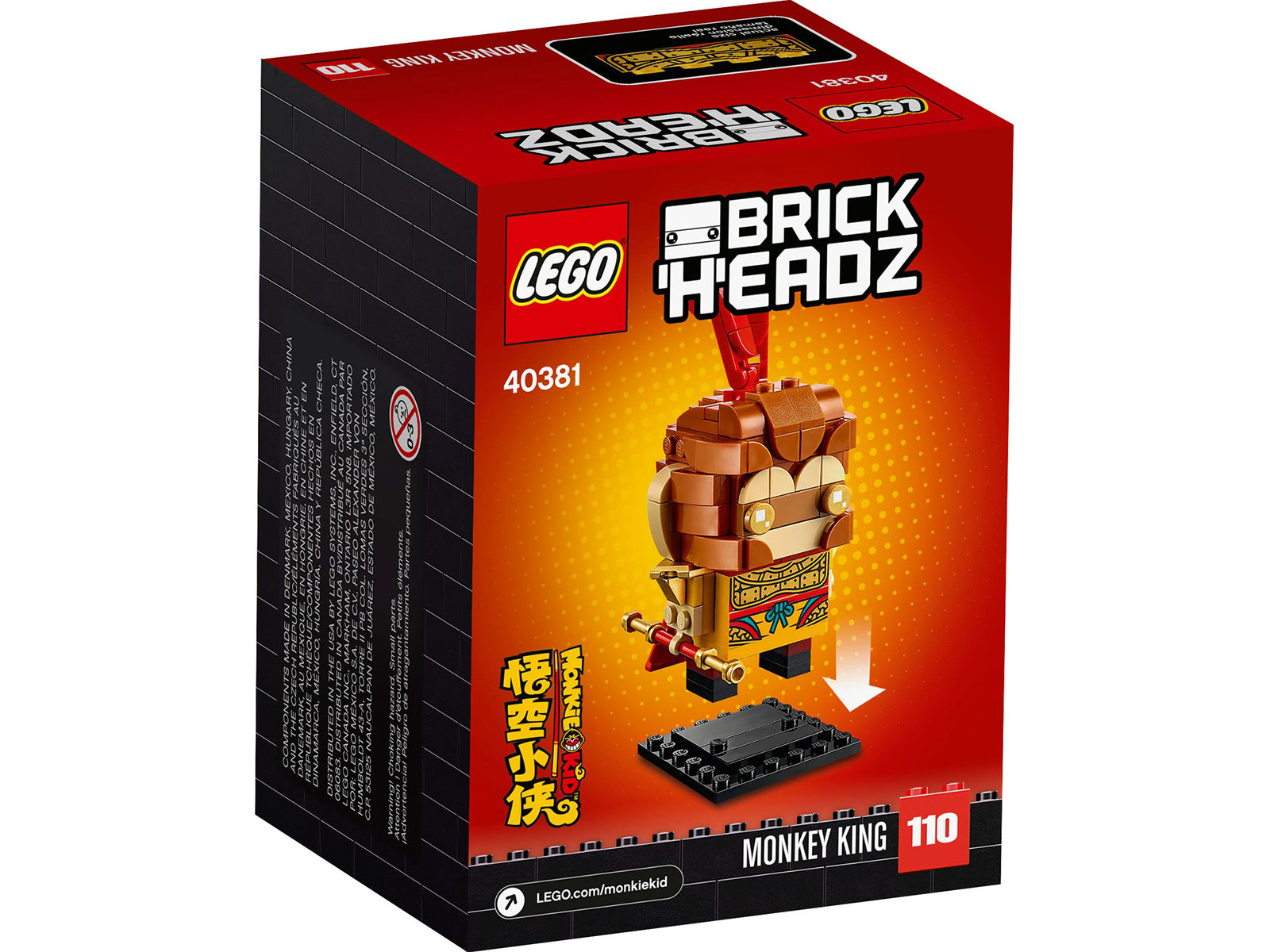 LEGO® BrickHeadz™ 40381 - Monkey King - Box Back