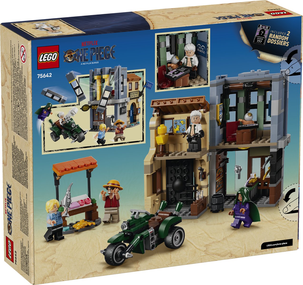 LEGO 75642 LEGO® ONE PIECE 75642 - Showdown mit Kapitän Smoker – Verpackung hinten