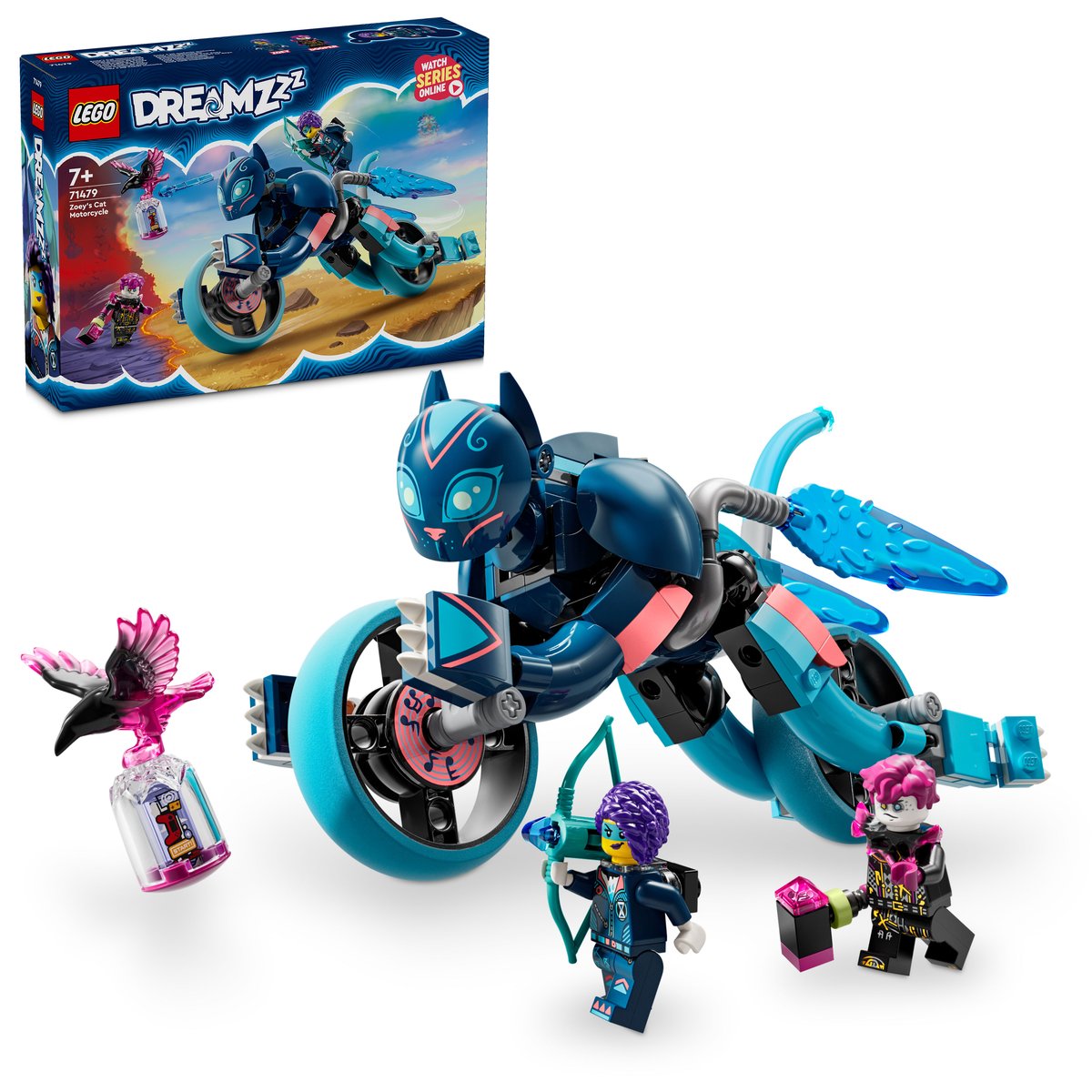 LEGO 71479 LEGO® DREAMZzz 71479 - Zoeys Katzenmotorrad – Box & Produkt