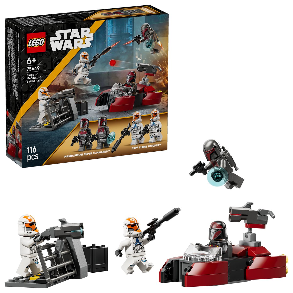 LEGO 75449 LEGO® Star Wars™ 75449 - Belagerung von Mandalore Battle Pack – Box & Produkt