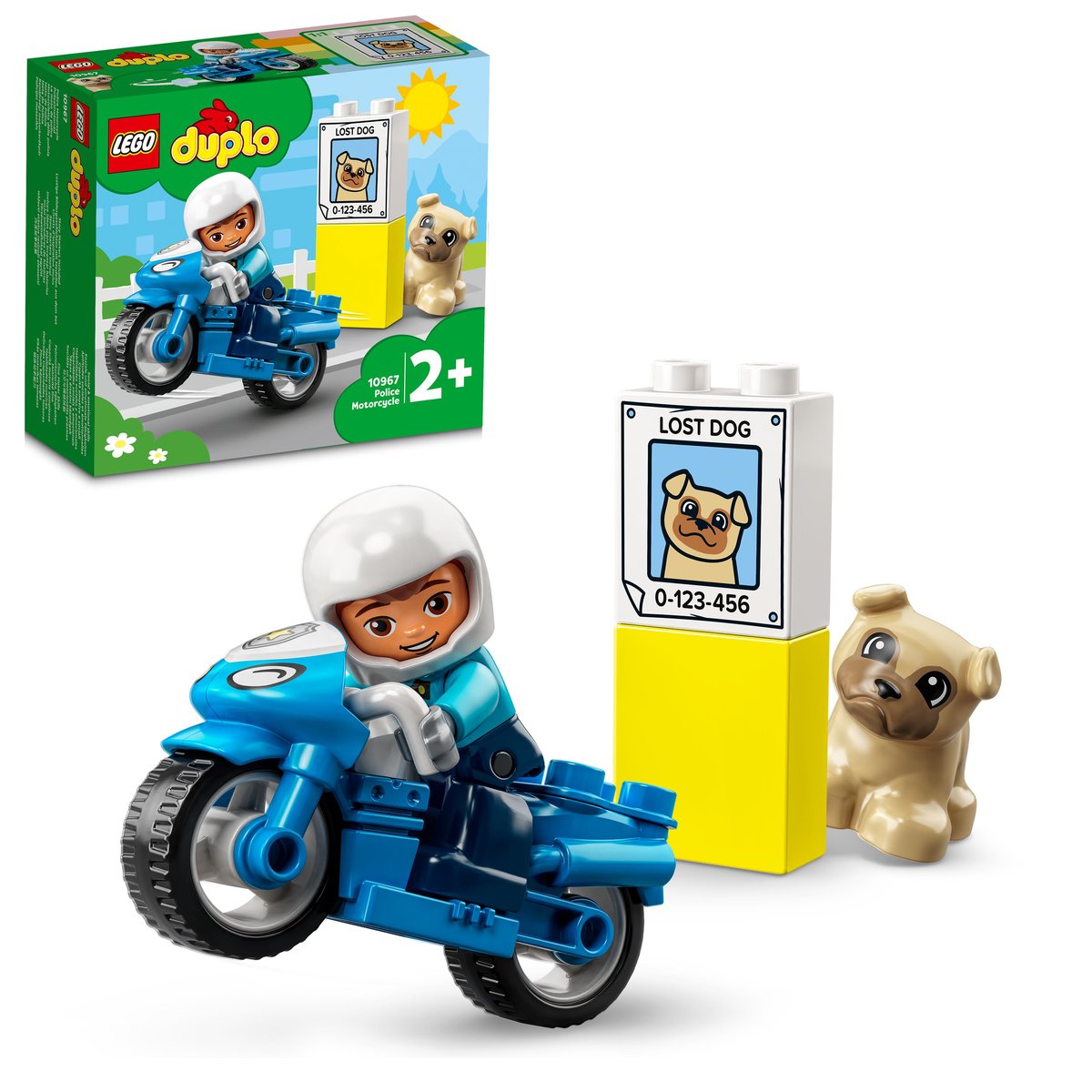 LEGO 10967 LEGO® DUPLO® 10967 - Polizeimotorrad – Box & Produkt