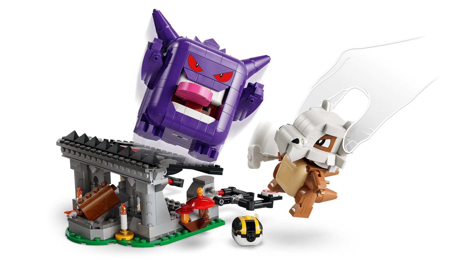 LEGO 72166 LEGO® Pokémon™ 72166 - SMART Play™: Tragossos und Gengars Gruselduell – Detailansicht 1