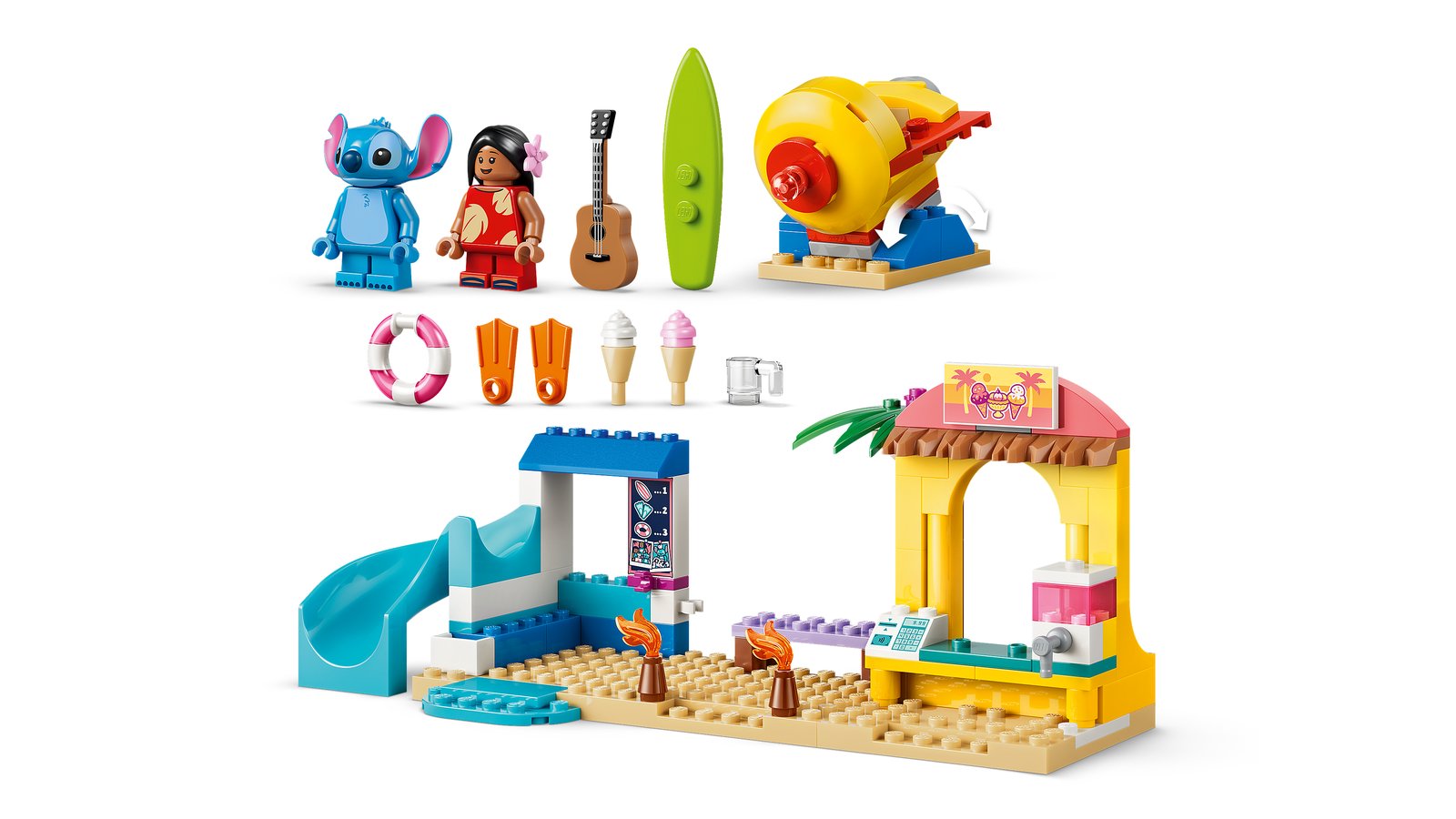 LEGO 43280 LEGO® ǀ Disney 43280 - Spaß am Strand mit Lilo und Stitch – Detailansicht 2