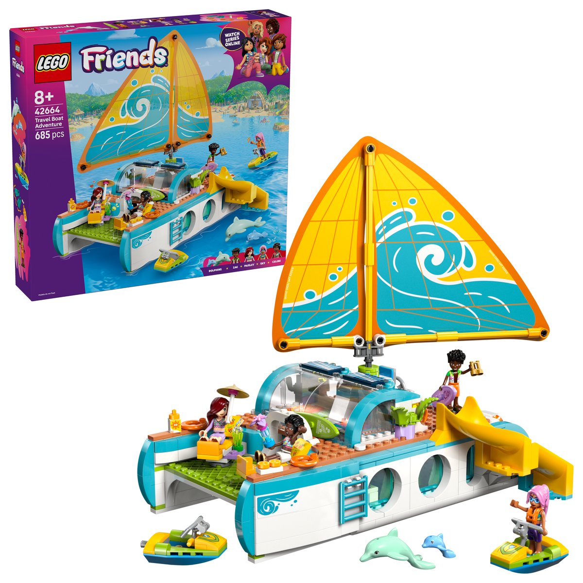 LEGO 42664 LEGO® Friends 42664 - Segelabenteuer – Box & Produkt