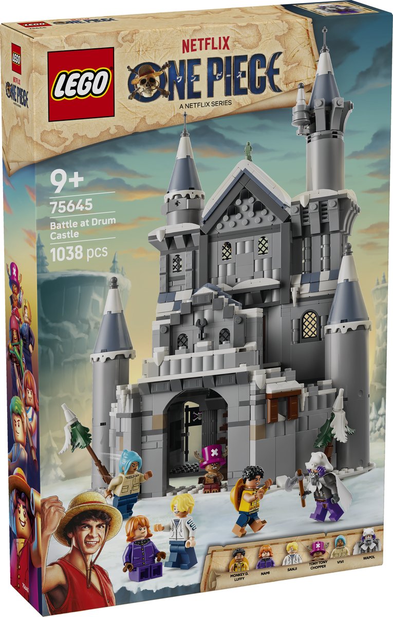 LEGO 75645 LEGO® ONE PIECE 75645 - Duell im Schloss Drumm – Verpackung vorne