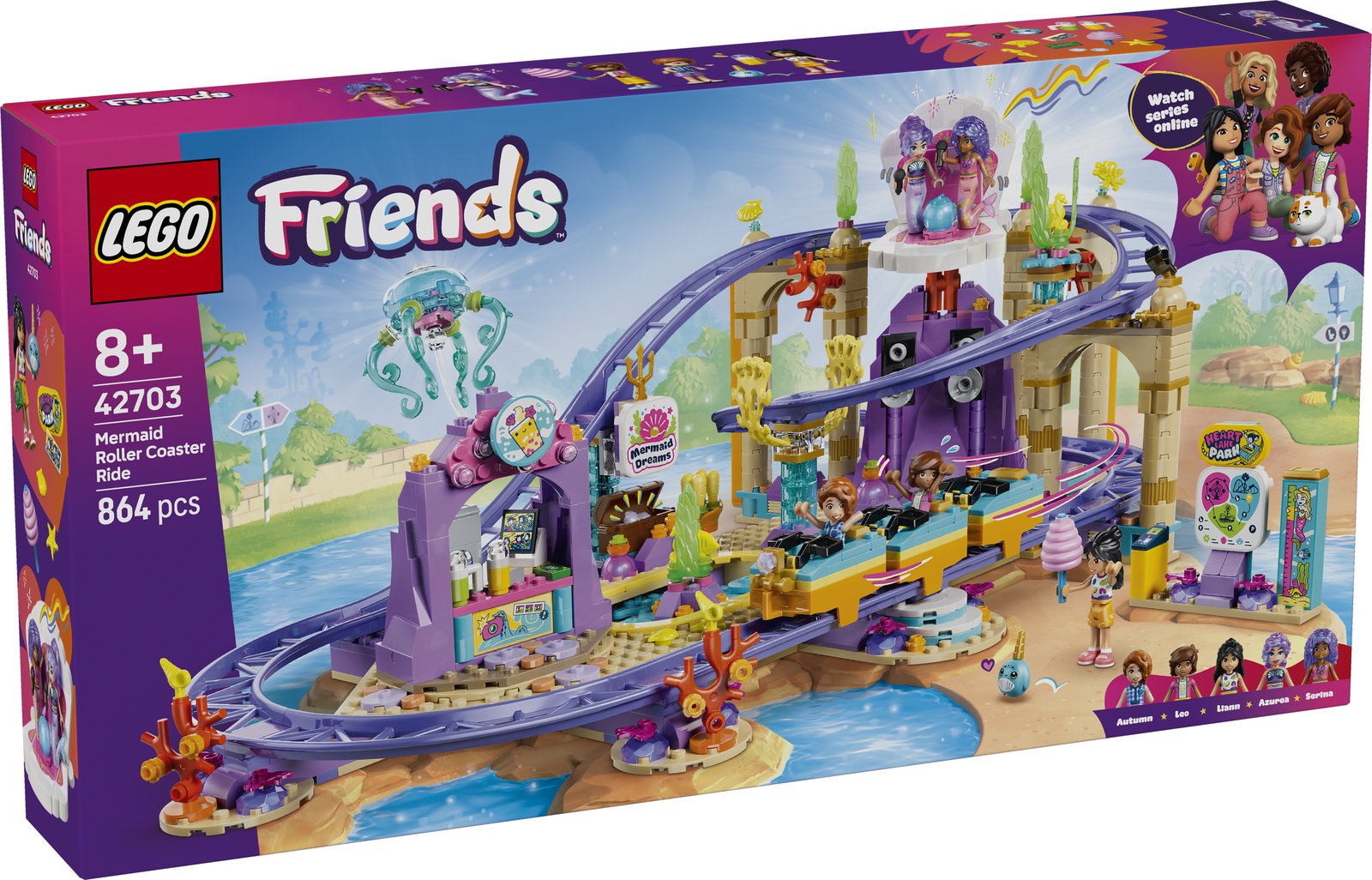 LEGO 42703 LEGO® Friends 42703 - Meerjungfrauen-Achterbahn – Verpackung vorne