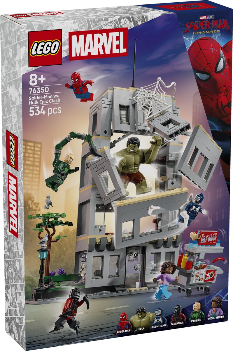 LEGO 76350 LEGO® ǀ Marvel 76350 - Großer Showdown: Spider-Man vs. Hulk – Verpackung vorne