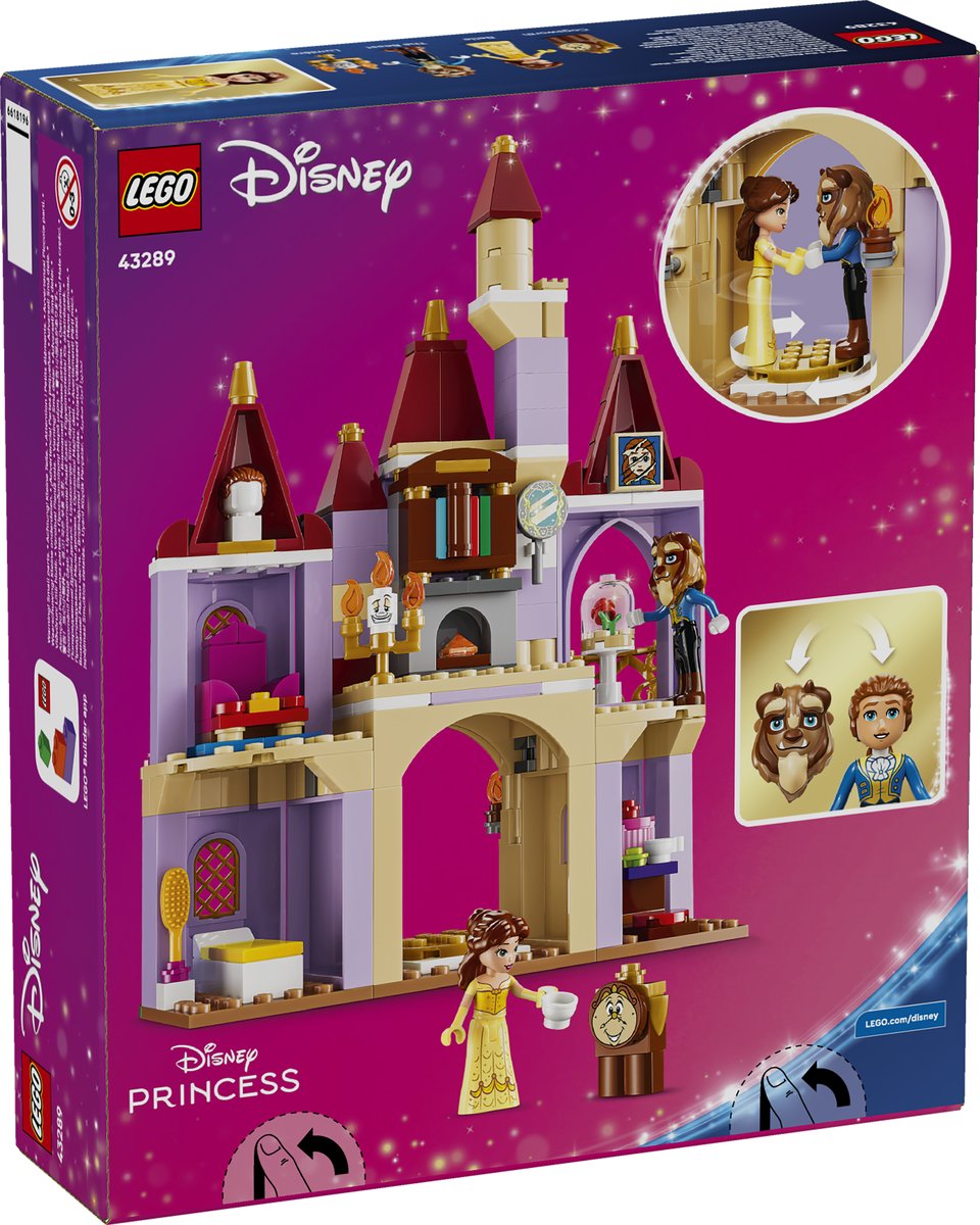 LEGO 43289 LEGO® ǀ Disney Princess 43289 - Das verzauberte Schloss von Belle und dem Biest – Verpackung hinten