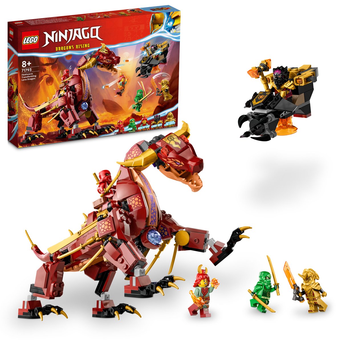 LEGO 71793 LEGO® Ninjago 71793 - Wyldfires Lavadrache – Box & Produkt