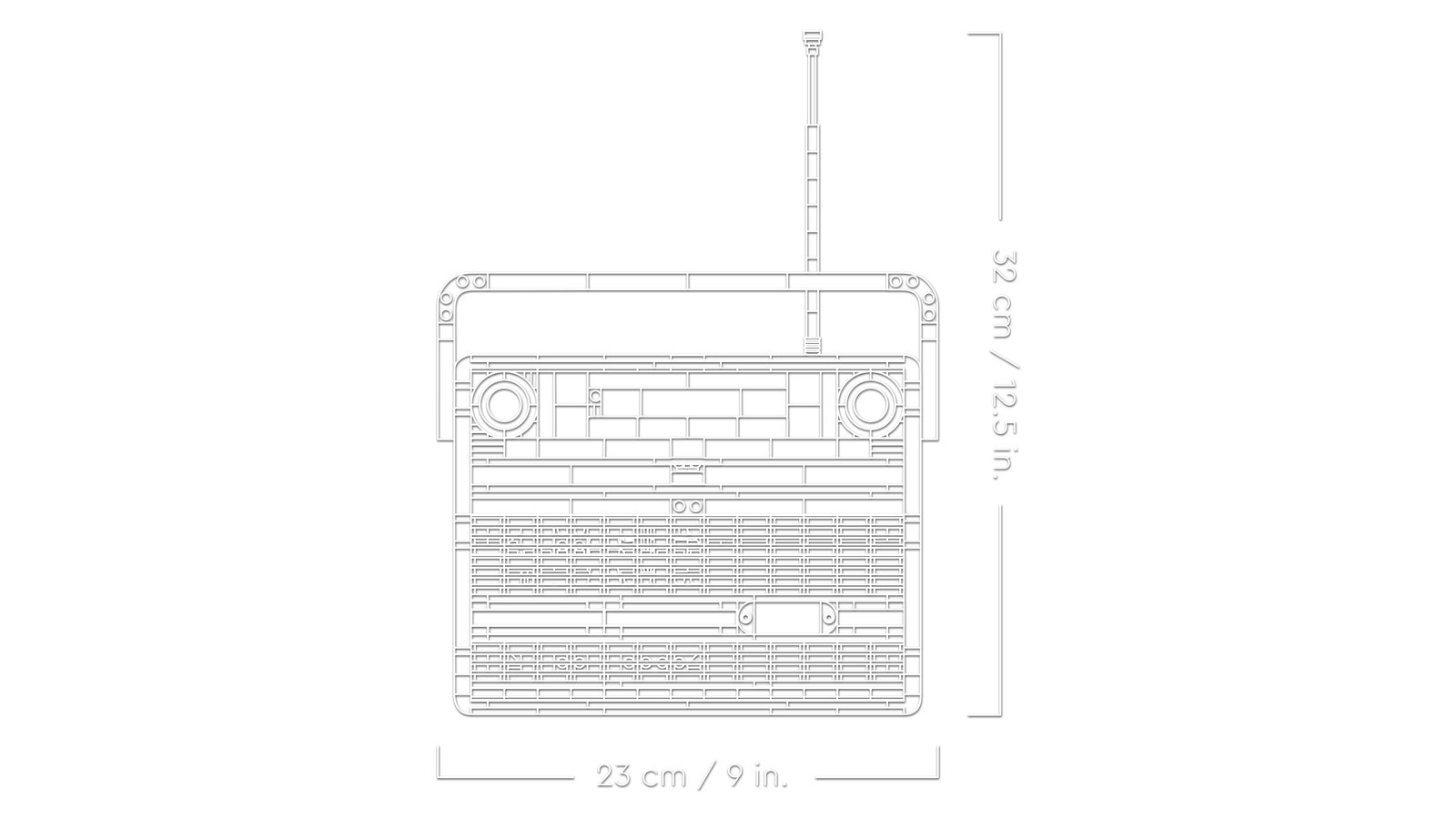 LEGO 10334 LEGO® Icons 10334 - Retro-Kofferradio – Detailansicht 6