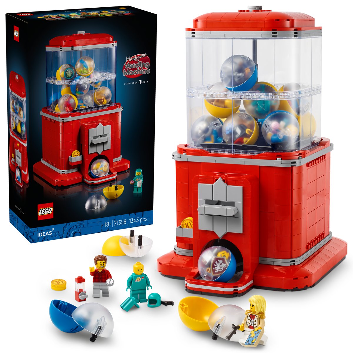 LEGO 21358 LEGO® Ideas 21358 - Spielzeugautomat mit Minifiguren – Box & Produkt
