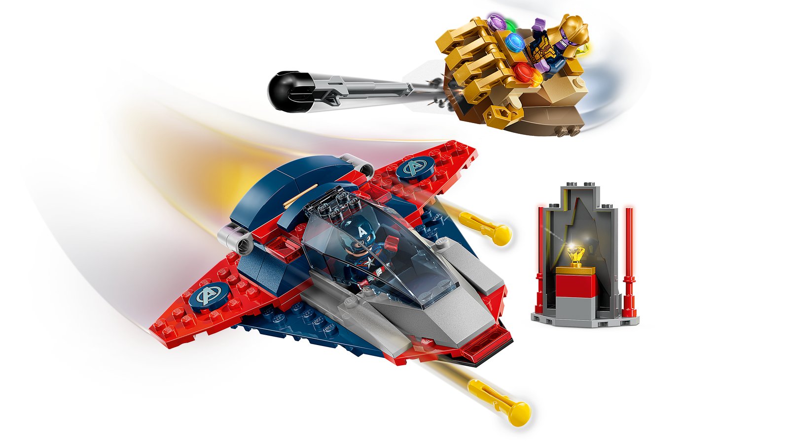 LEGO 76319 LEGO® Super Heroes 76319 - Captain America vs. Thanos – Primaeres Produktbild