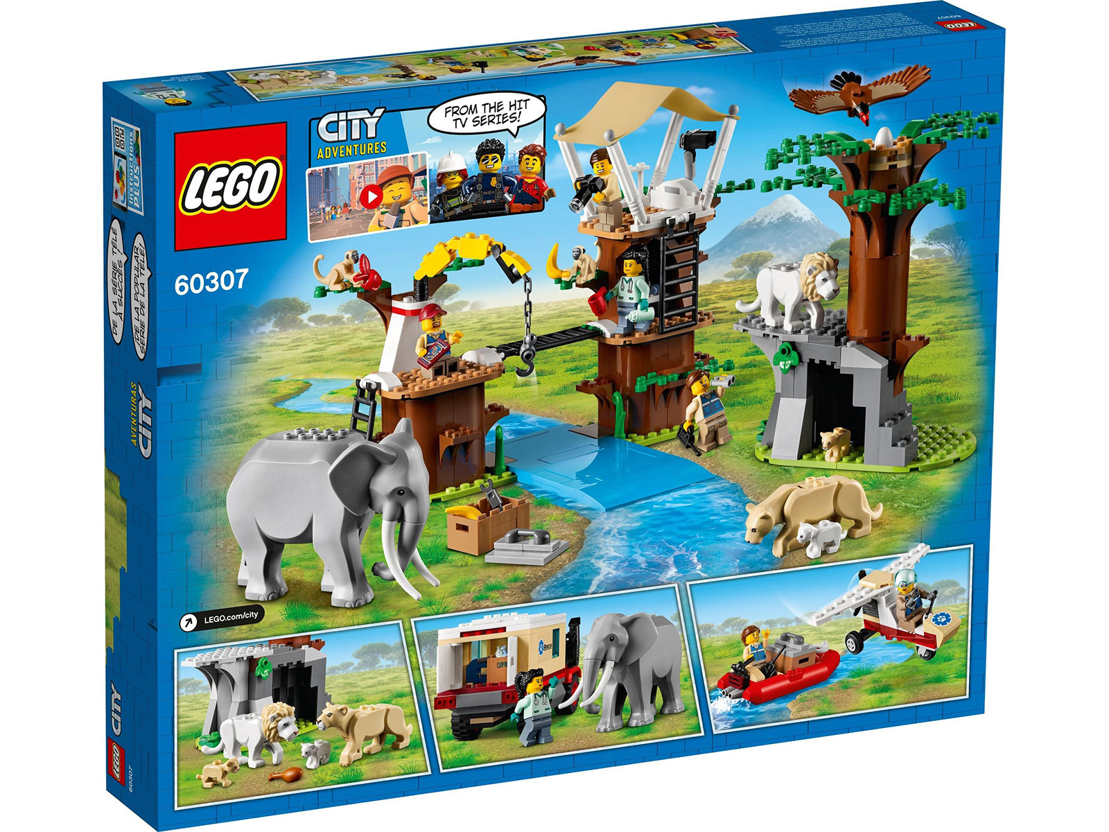 LEGO® City 60307 - Tierrettungscamp - Box Back