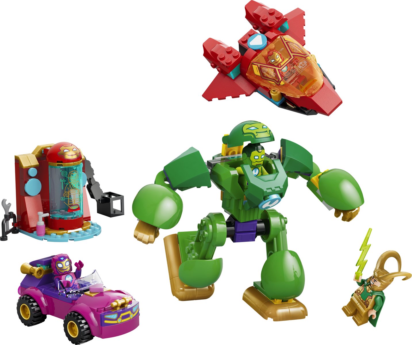 LEGO 11211 LEGO® ǀ Marvel Iron Man und Seine Fantastischen Freunde 11211 - Loki vs. Team Iron Man – Produktfoto