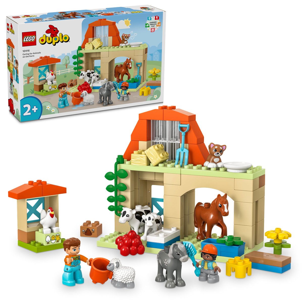 LEGO 10416 LEGO® DUPLO 10416 - Tierpflege auf dem Bauernhof – Box & Produkt