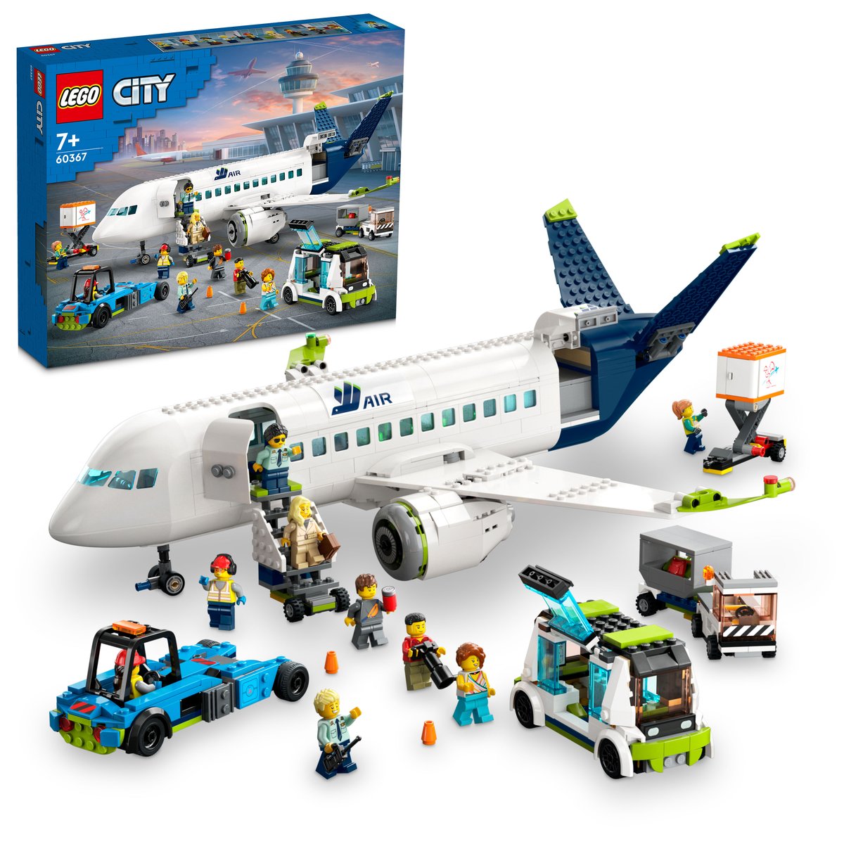 LEGO 60367 LEGO® City 60367 - Passagierflugzeug – Box & Produkt