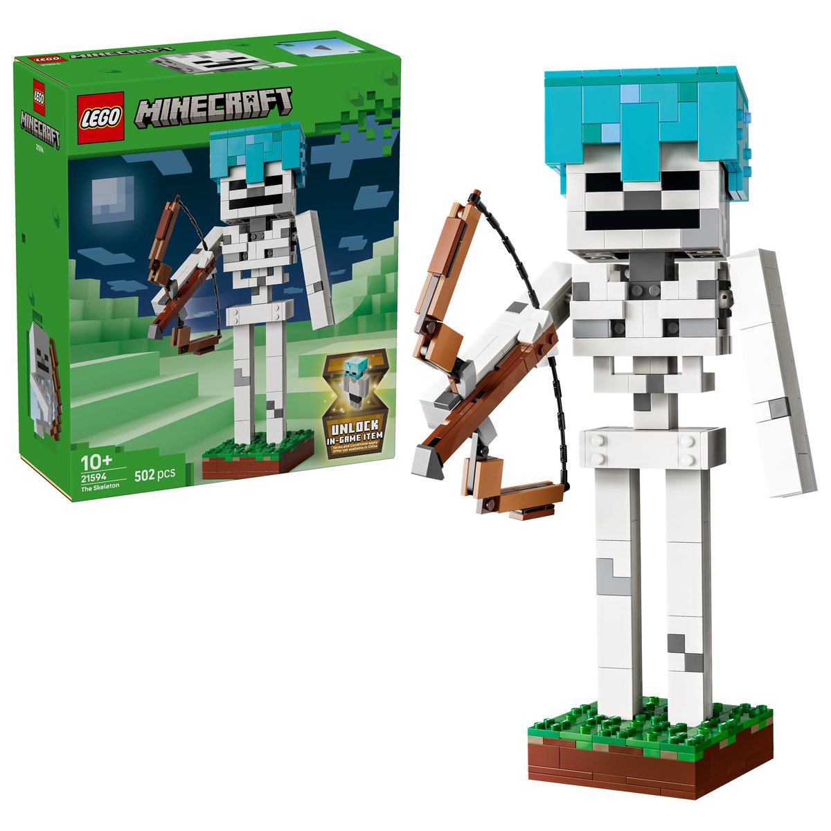 LEGO 21594 LEGO® Minecraft® 21594 - Das Skelett – Box & Produkt