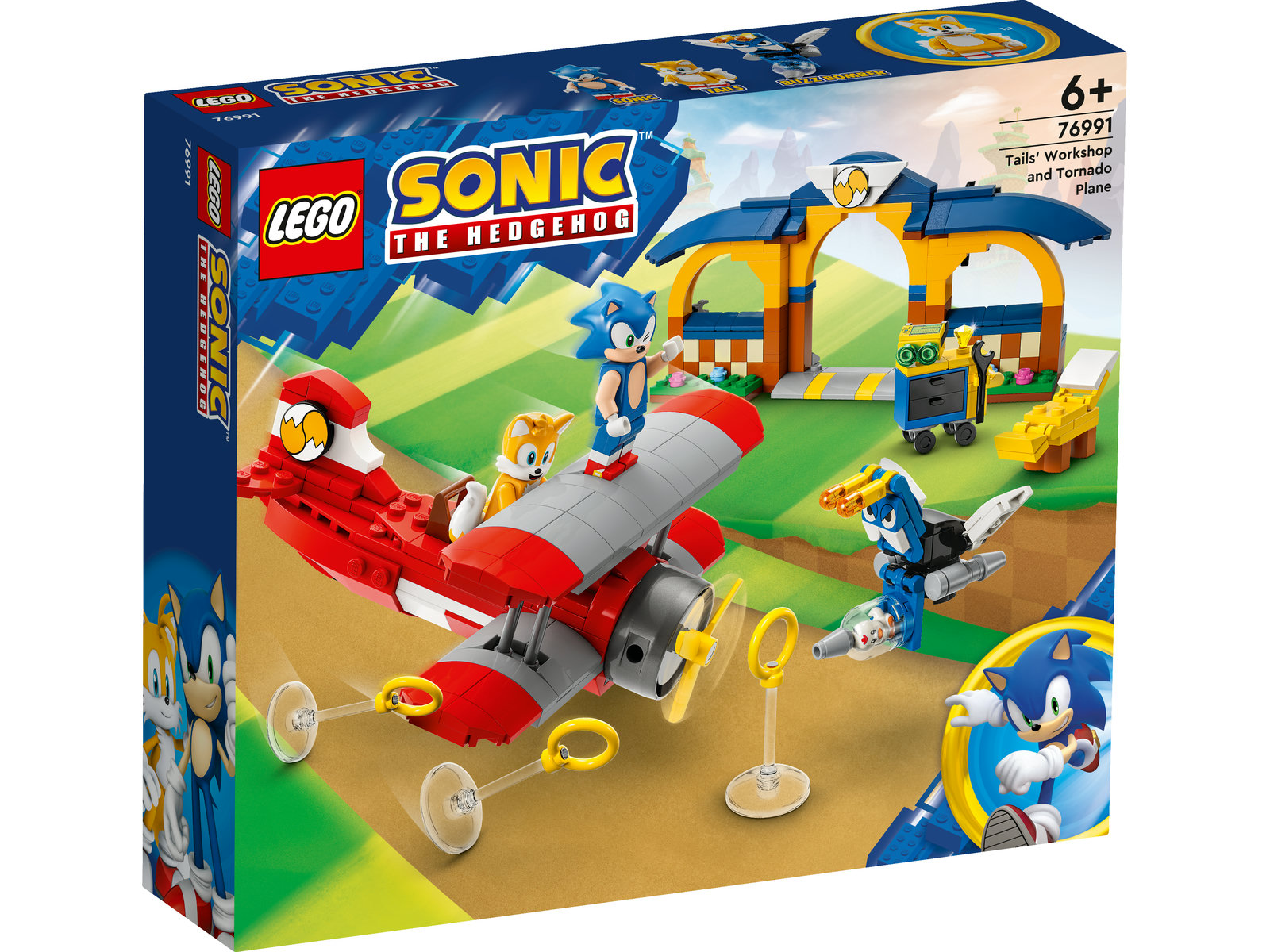 LEGO® Sonic 76991 - Tails‘ Tornadoflieger mit Werkstatt