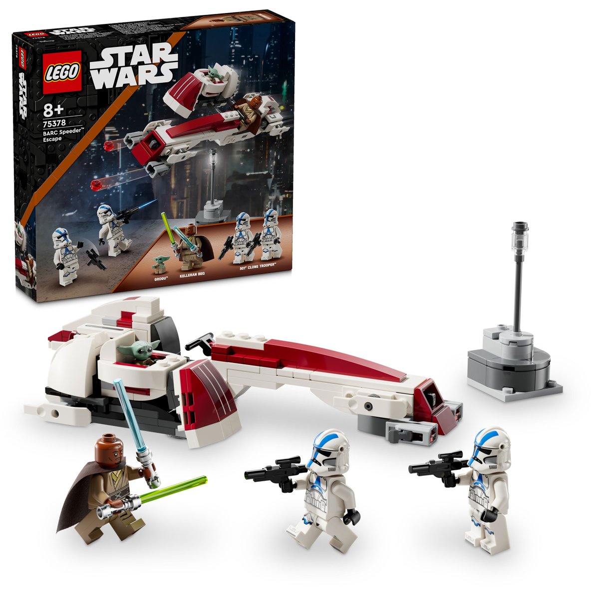 LEGO 75378 LEGO® Star Wars™ 75378 - Flucht mit dem BARC Speeder™ – Box & Produkt