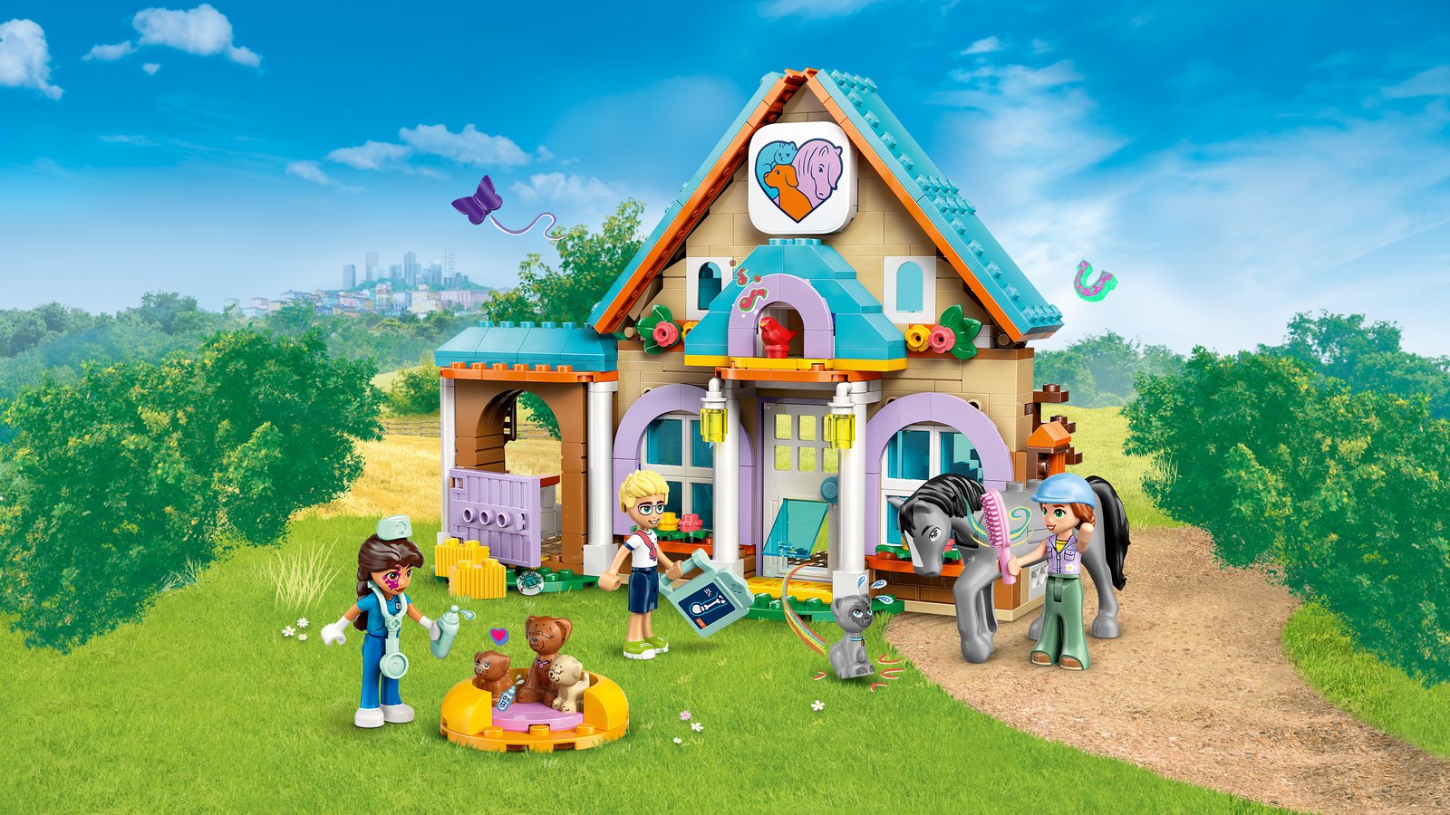 LEGO 42651 LEGO® Friends 42651 - Tierarztpraxis für Pferde und Haustiere – Primaeres Produktbild