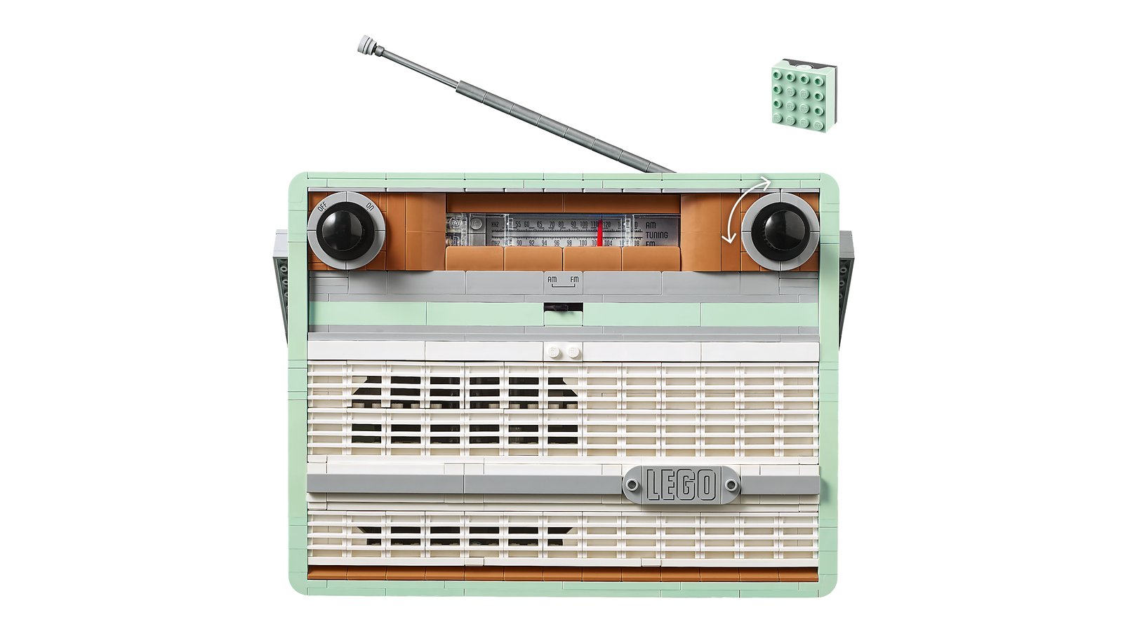 LEGO 10334 LEGO® Icons 10334 - Retro-Kofferradio – Detailansicht 3