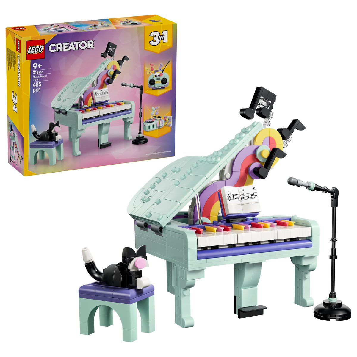 LEGO 31392 LEGO® Creator 31392 - Deko-Klavier mit Katze – Box & Produkt