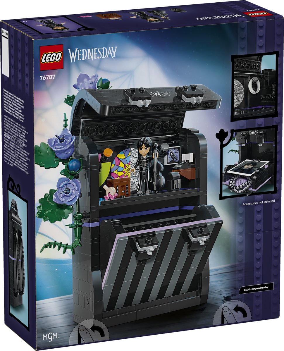 LEGO 76787 LEGO® Wednesday 76787 - Wednesdays Rucksack – Verpackung hinten